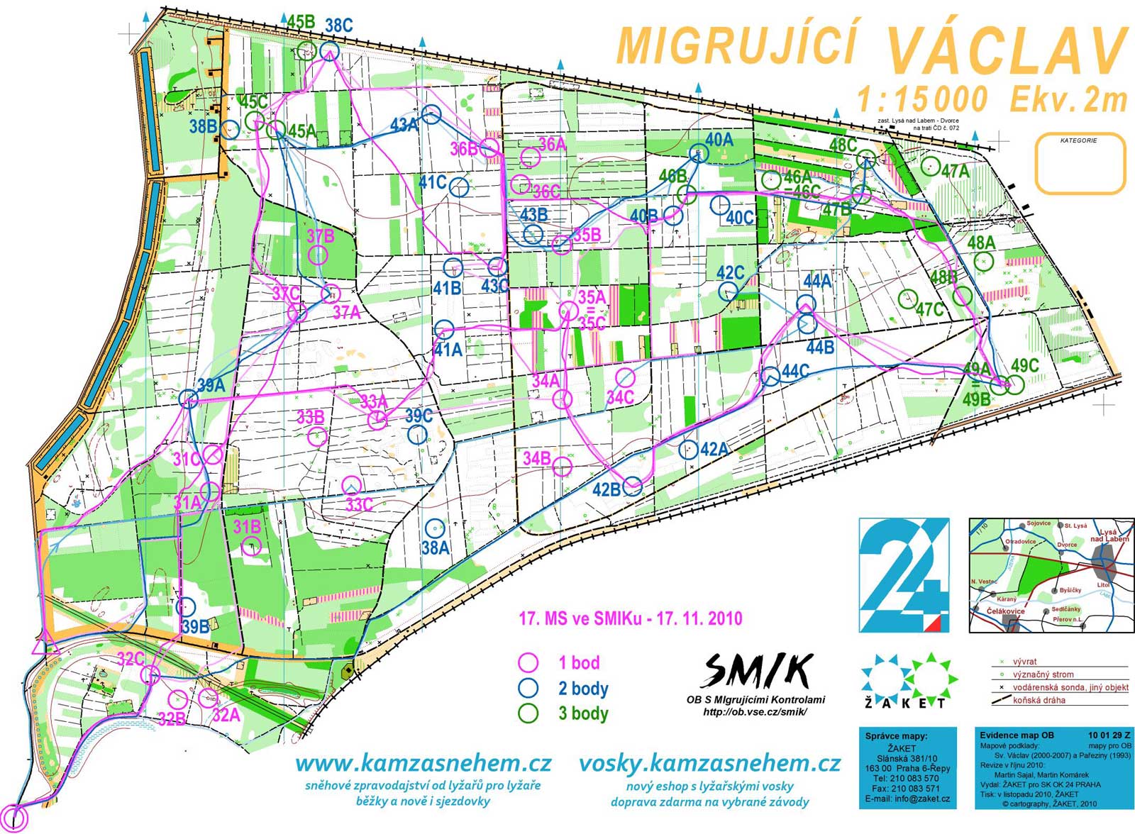 mapa zvodu